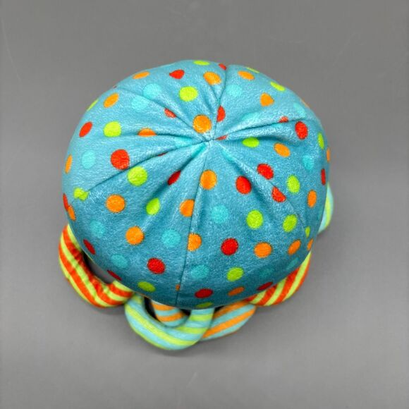 Jellycat Dotty Octopus Plush Blue Polka Dot Chime Rattle Toy Retired Soft Baby - Picture 4 of 8